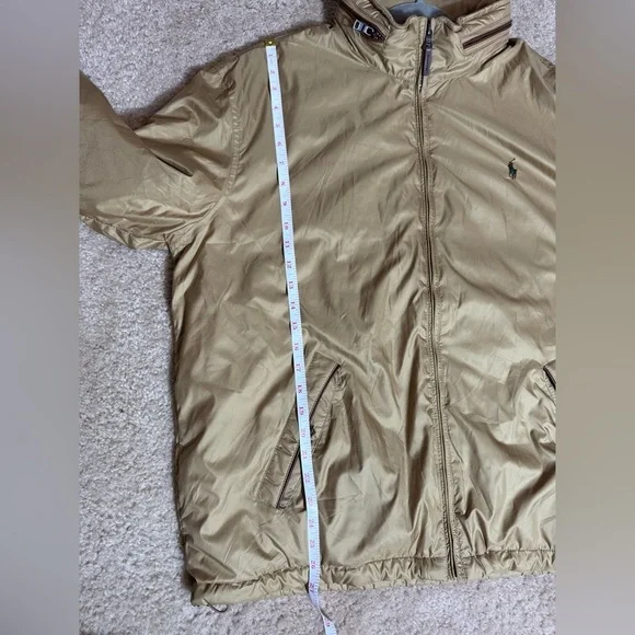 Polo Ralph Lauren Vintage Men's Jacket Beige Cotton Lined XL - Picture 11 of 15